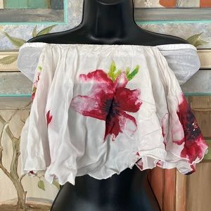 Winston White Floral Crop Top